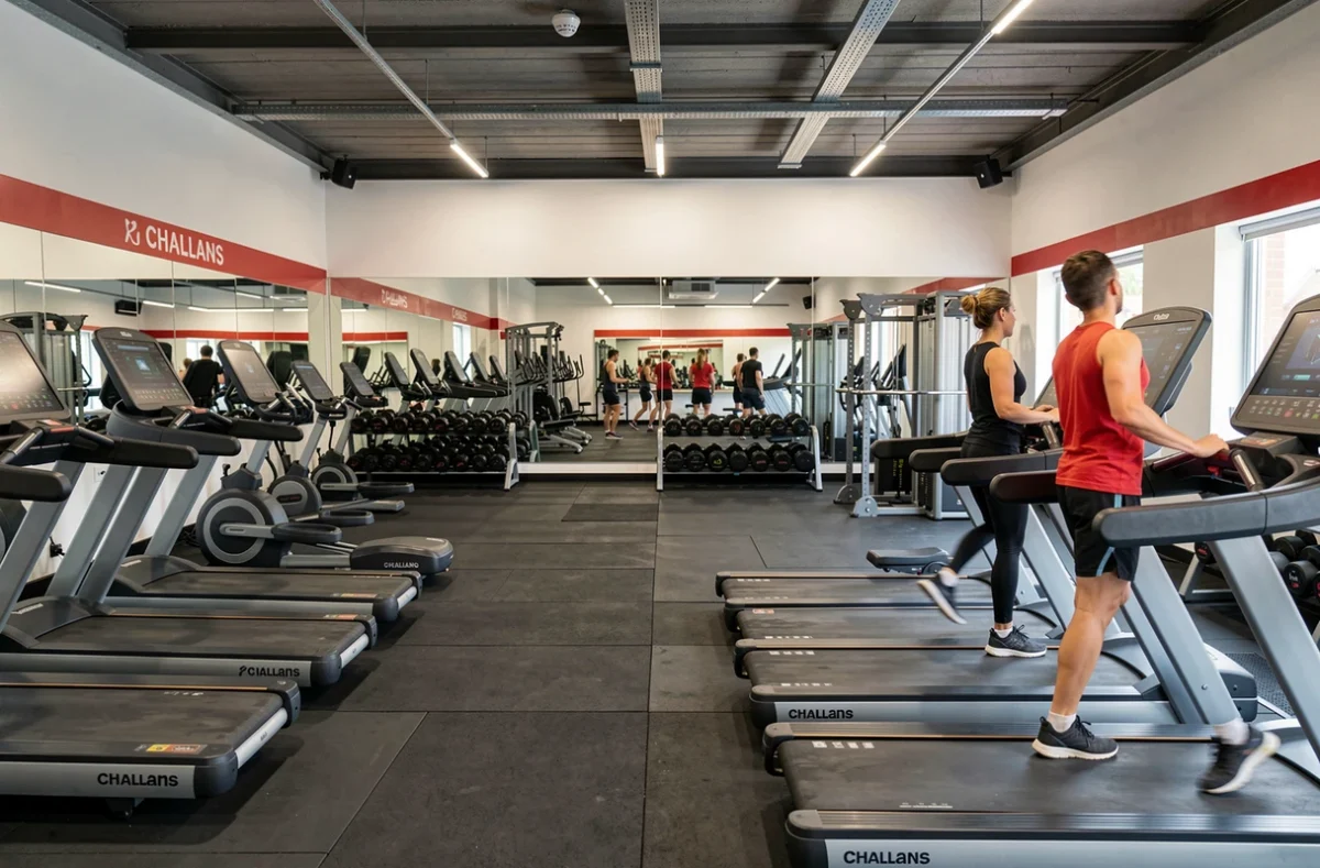 Salle de fitness Athletic Fitness à Challans avec équipements modernes et espace cardio