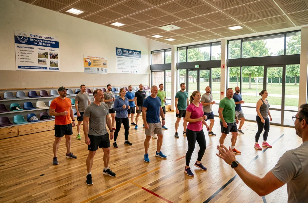Cours collectif de fitness dans la salle des sports René Paugam de Ploufragan